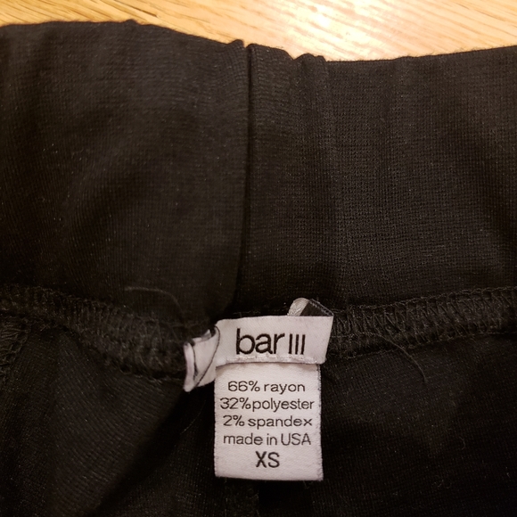 Bar III Black Pull-On Ponte Leggings - Picture 6 of 9